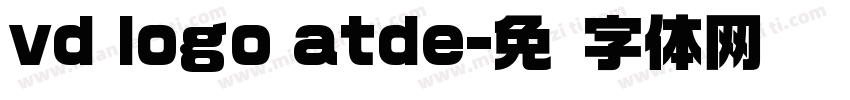 vd logo atde字体转换